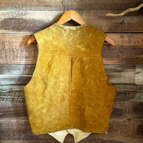 Vintage Leather Sherpa Vest - Picture 5 of 6